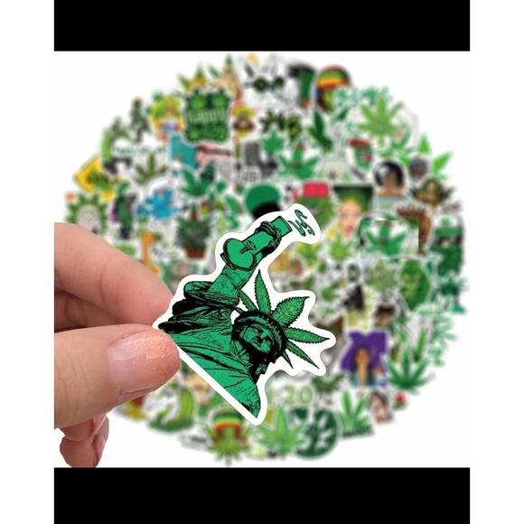 100 Fun Cannabis Sticker Collection - Picture 5 of 5